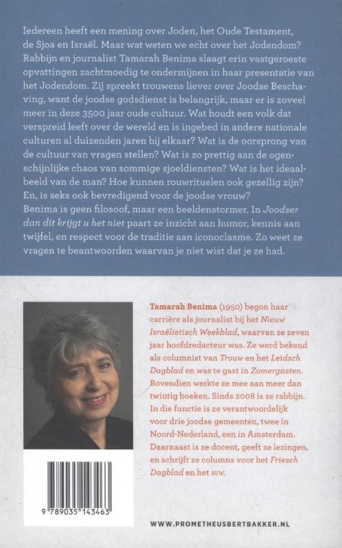Achterkant van Joodser dan dit krijgt u het niet