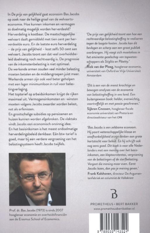Achterkant van De prijs van gelijkheid