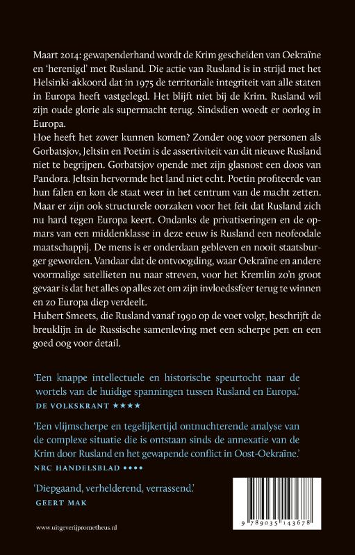 Achterkant van De wraak van Poetin