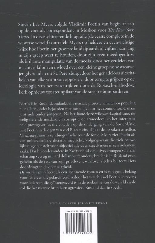 Achterkant van De nieuwe tsaar