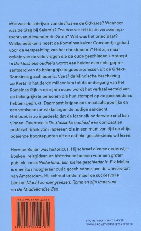 Achterkant van De klassieke oudheid