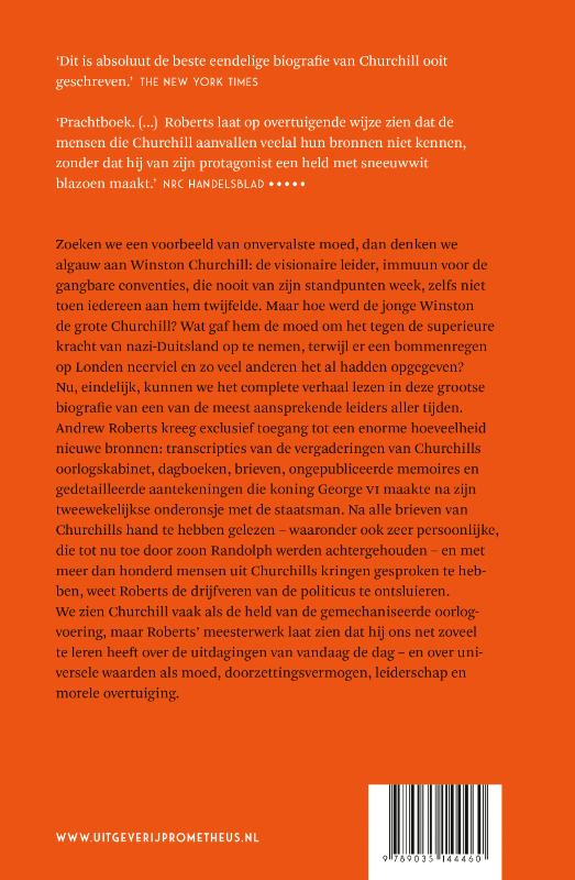 Achterkant van Churchill