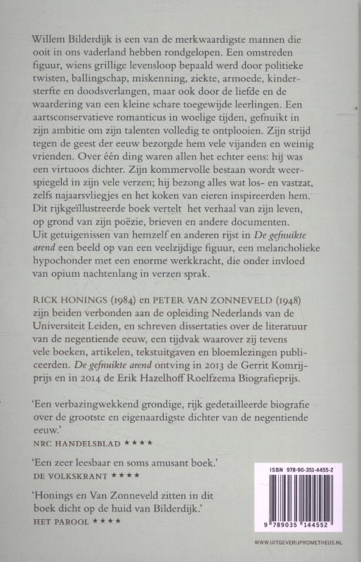 Achterkant van De gefnuikte arend