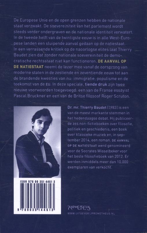 Achterkant van Aanval op de natiestaat