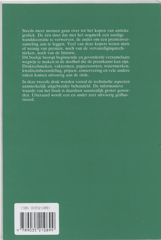 Achterkant van Oude prenten