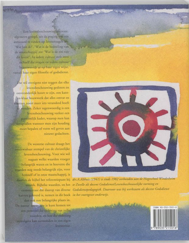 Achterkant van Werkboek levensbeschouwing