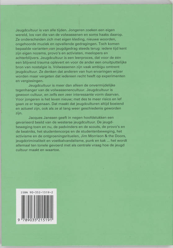 Achterkant van Jeugdcultuur