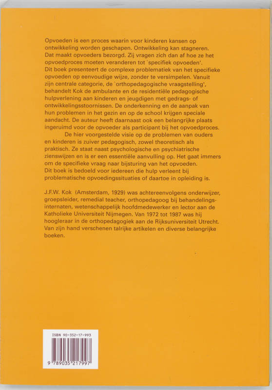 Achterkant van Specifiek opvoeden
