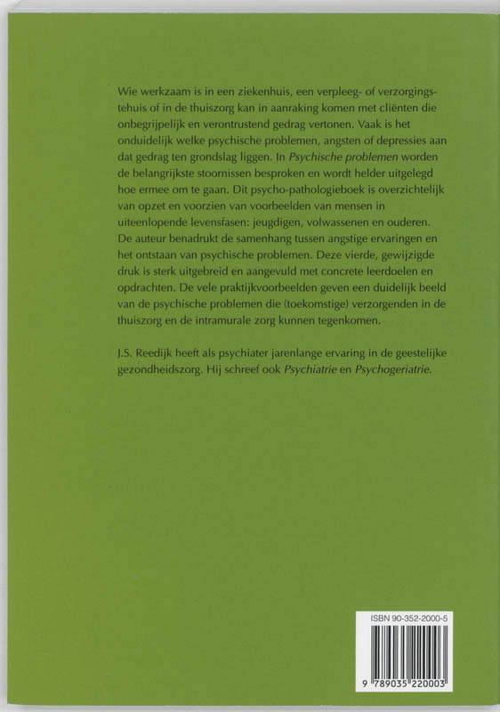 Achterkant van Psychische problemen