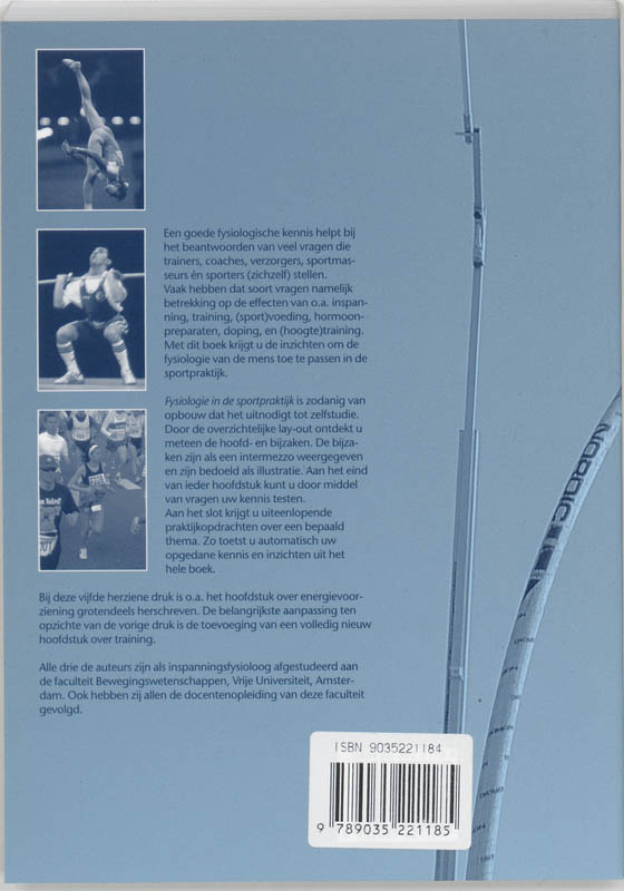 Achterkant van Fysiologie voor de sportpraktijk