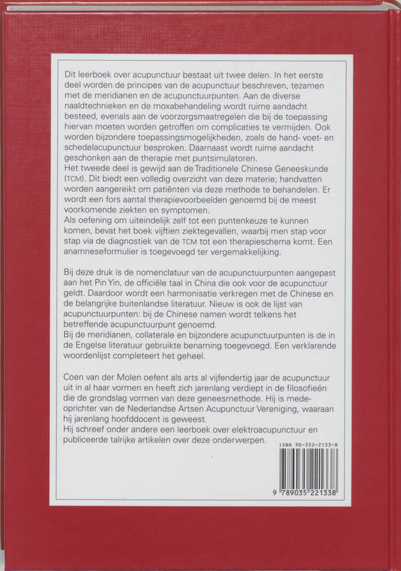 Achterkant van Acupunctuur