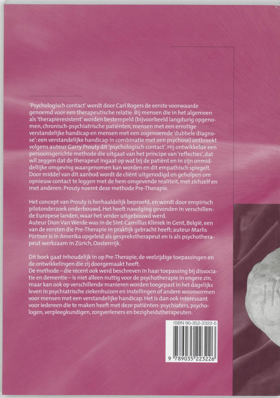 Achterkant van Pre-Therapie