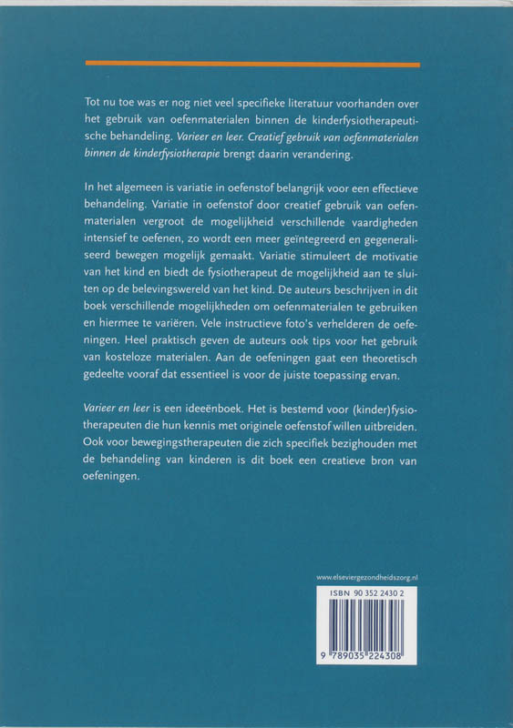 Achterkant van Varieer en leer