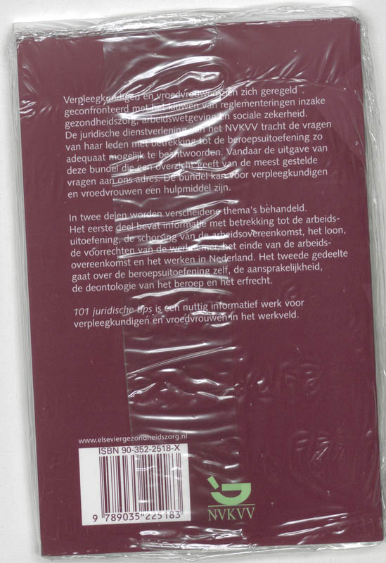 Achterkant van 101 juridische tips