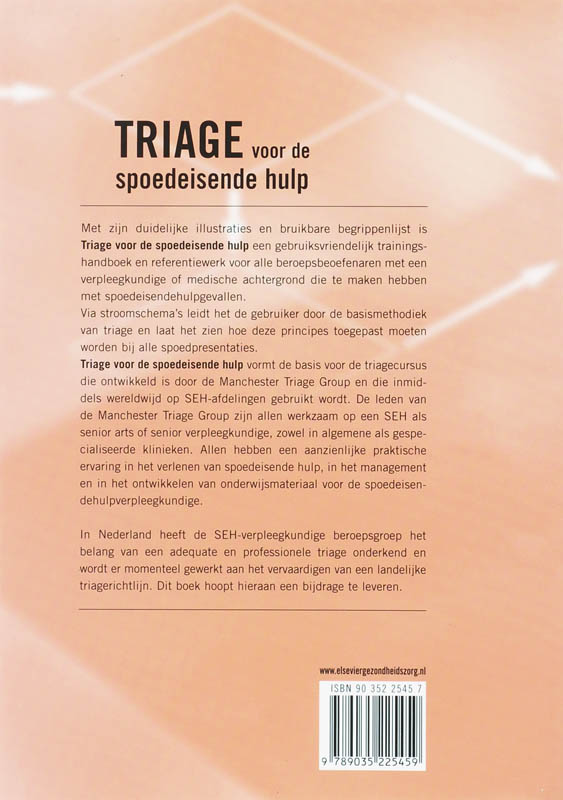 Achterkant van Triage voor de spoedeisende hulp
