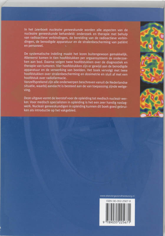 Achterkant van Leerboek nucleaire geneeskunde