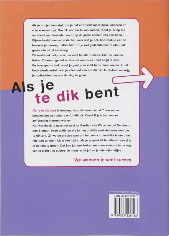 Achterkant van Als je te dik bent