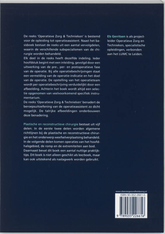 Achterkant van Plastische en reconstructieve chirurgie