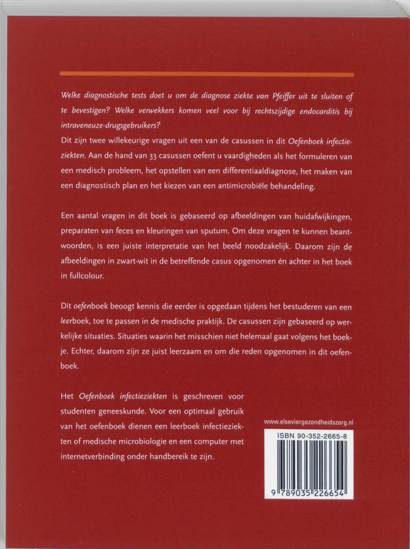 Achterkant van Oefenboek infectieziekten