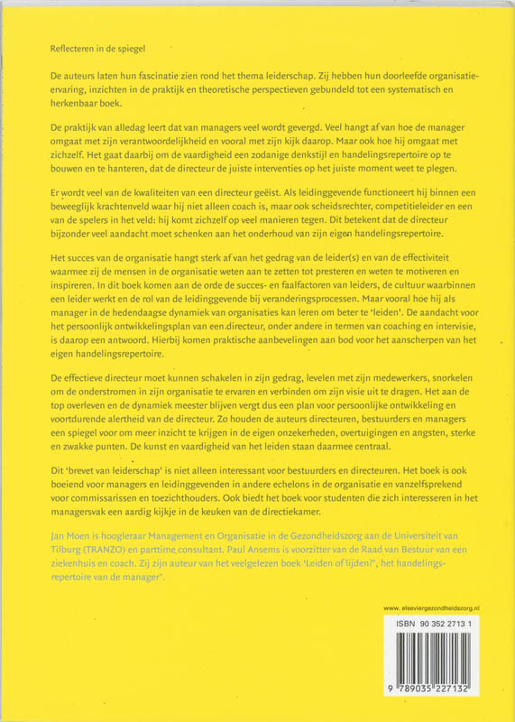 Achterkant van Brevet van leiderschap