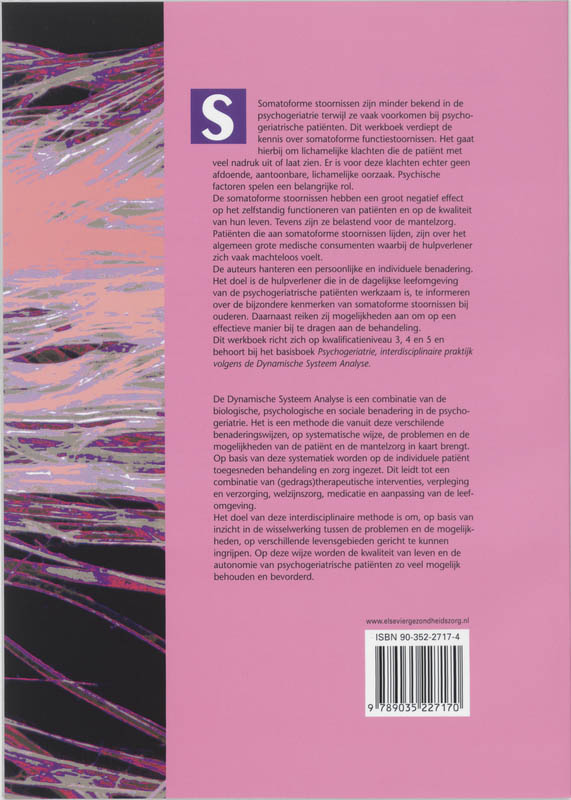 Achterkant van Somatoforme stoornissen in de psychogeriatrie langs de Dynamische Systeem Analyse