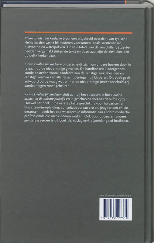 Achterkant van Kleine kwalen bij kinderen
