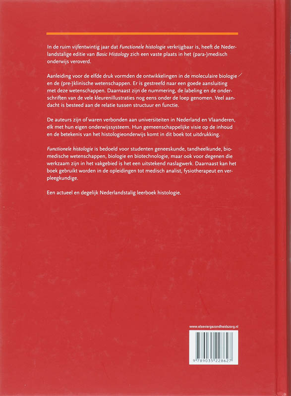 Achterkant van Functionele histologie