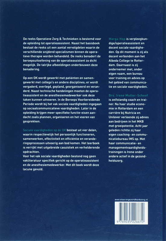Achterkant van Sociale vaardigheden op de OK