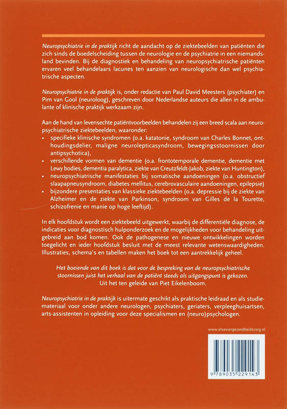 Achterkant van Neuropsychiatrie in de praktijk