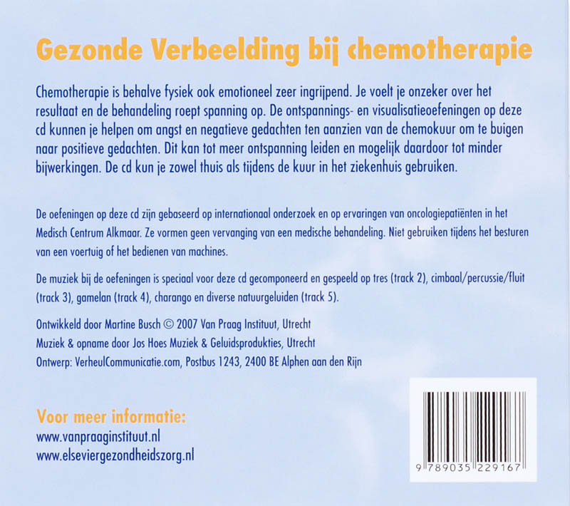 Achterkant van Gezonde verbeelding bij Chemotherapie