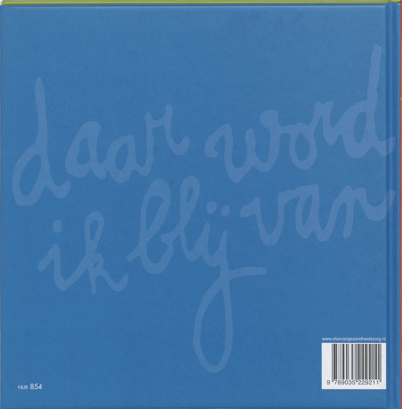 Achterkant van Daar word ik blij van