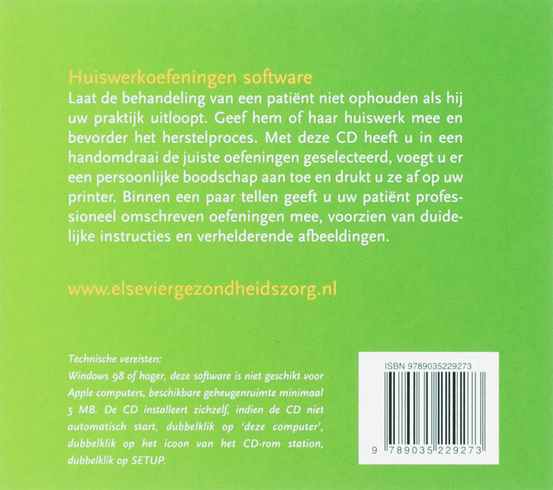 Achterkant van Kinderfysiotherapie