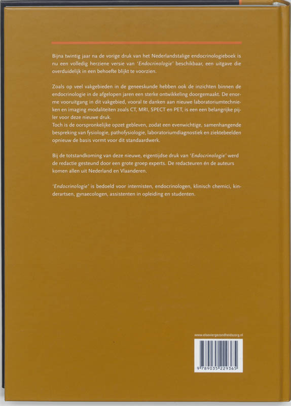 Achterkant van Endocrinologie
