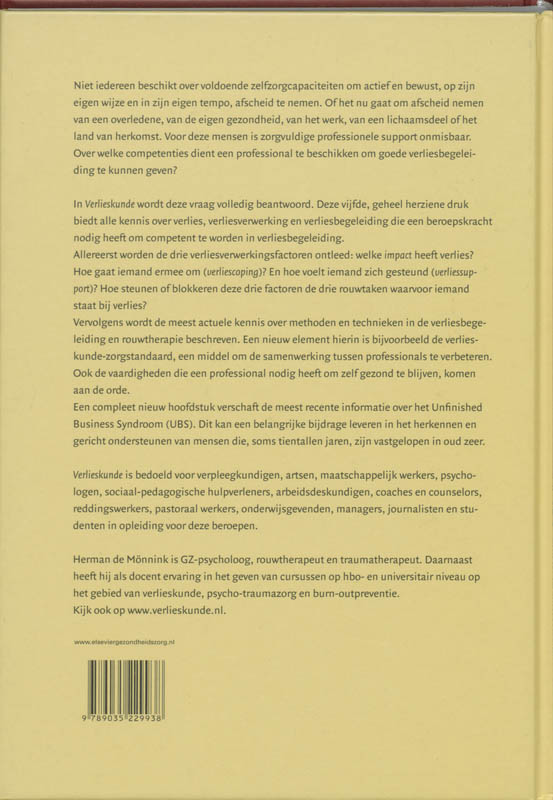 Achterkant van Verlieskunde
