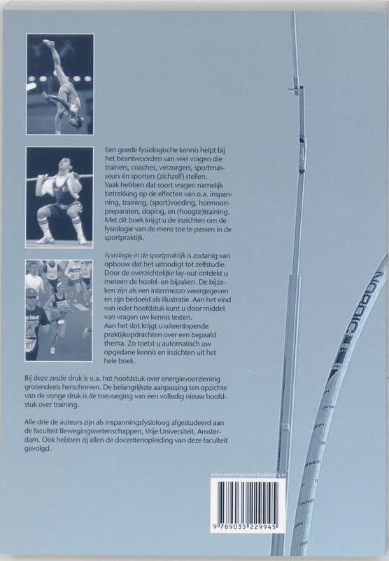 Achterkant van Fysiologie voor de sportpraktijk