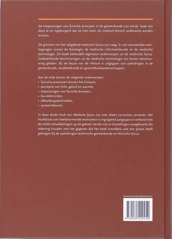Achterkant van Medische fysica