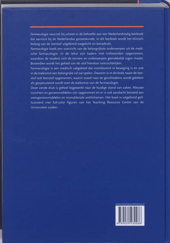 Achterkant van Farmacologie
