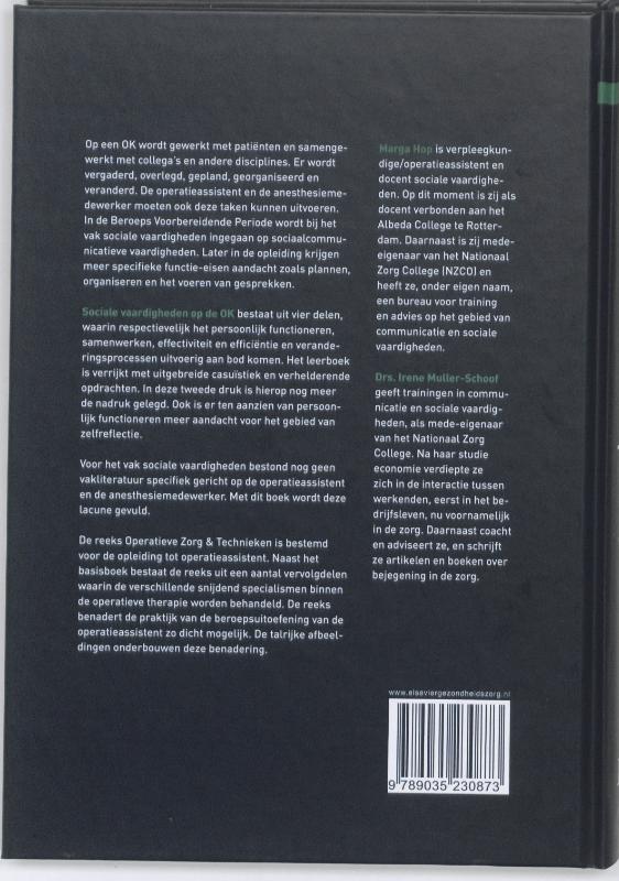 Achterkant van Sociale vaardigheden op de OK