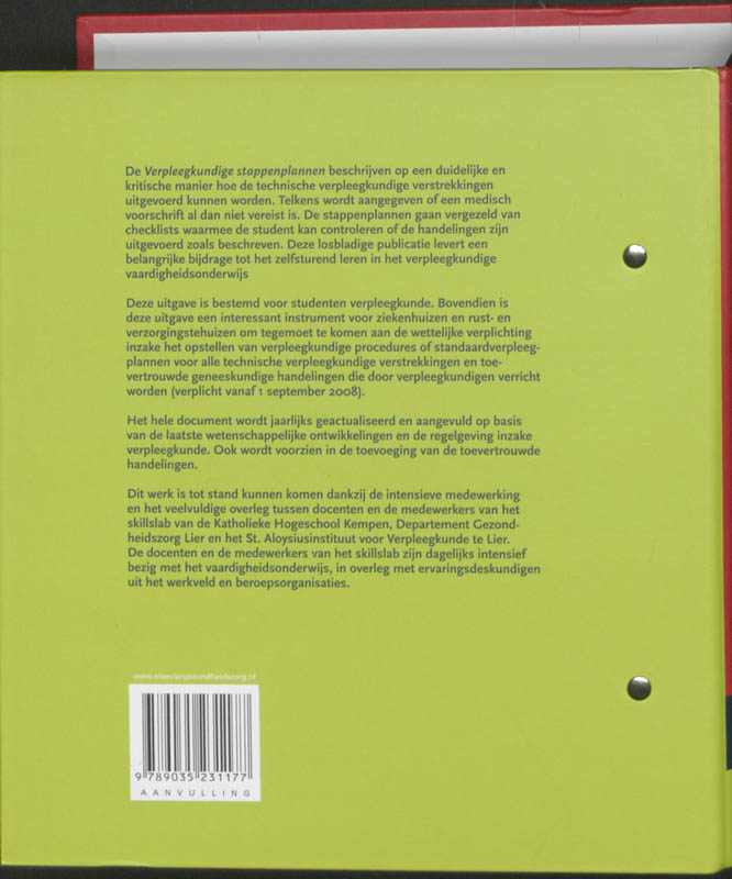Achterkant van Aanvulling