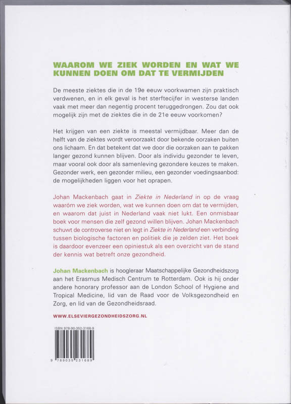 Achterkant van Ziekte in Nederland