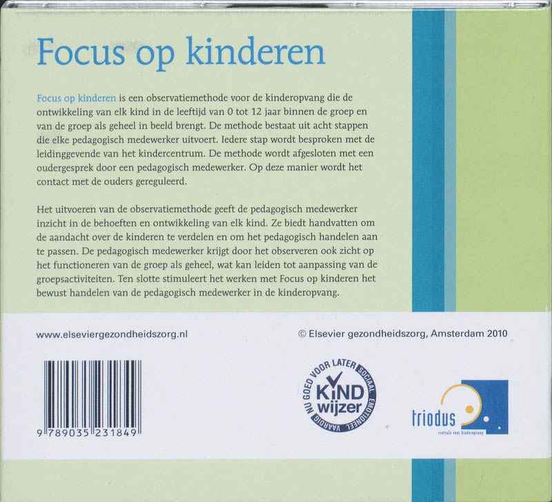 Achterkant van Focus op Kinderen