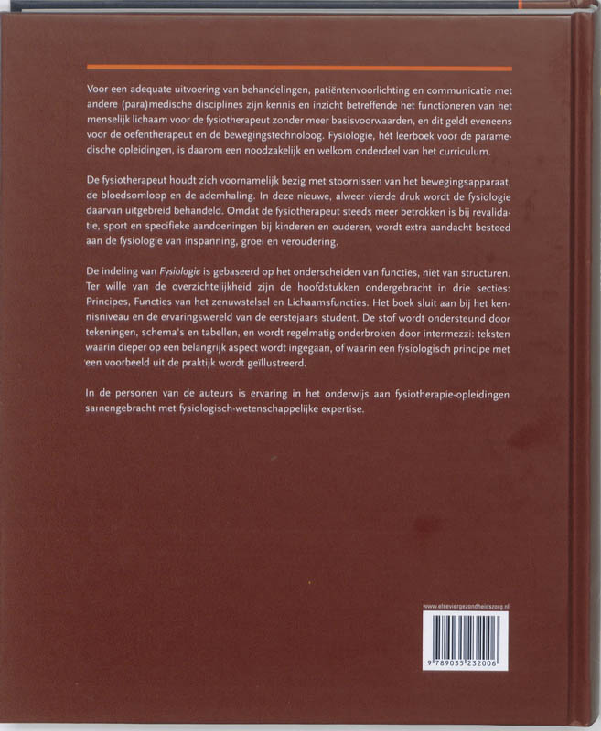 Achterkant van Fysiologie