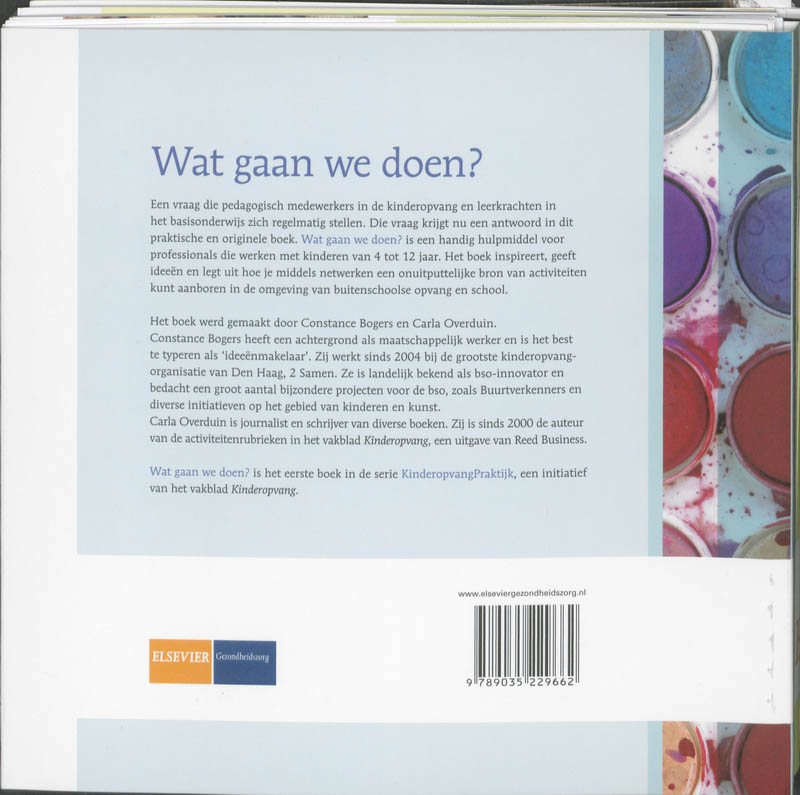 Achterkant van Voordeelpakket Kinderopvang Praktijkreeks
