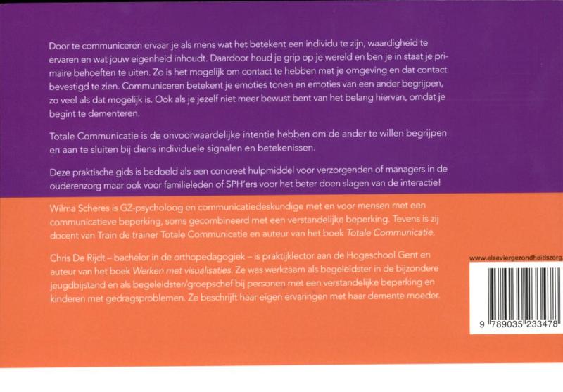 Achterkant van Ondersteunend communiceren bij dementie