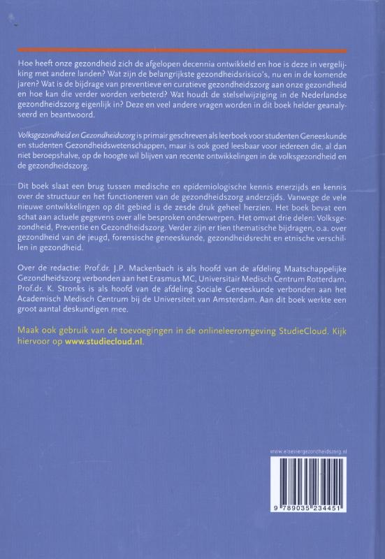 Achterkant van Volksgezondheid en gezondheidszorg