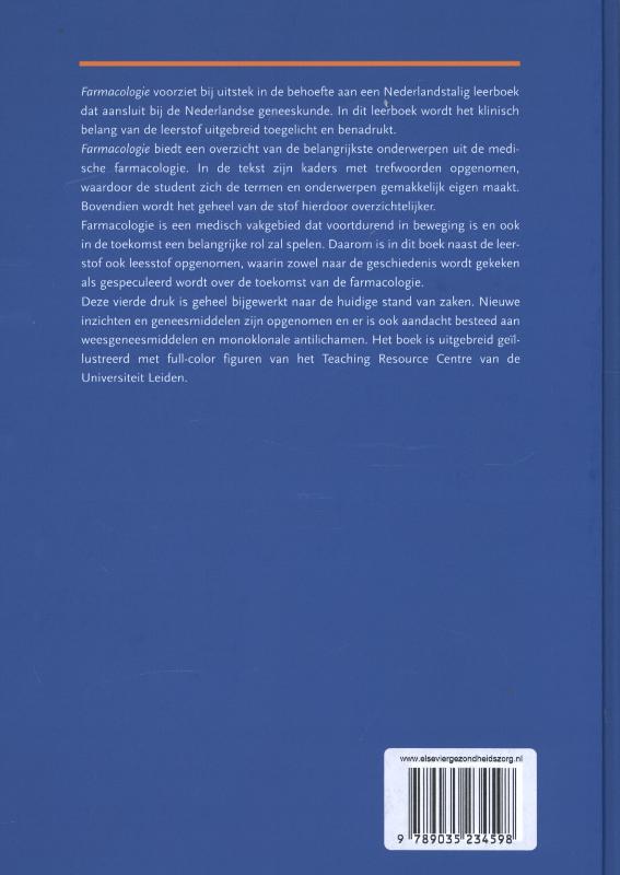 Achterkant van Farmacologie
