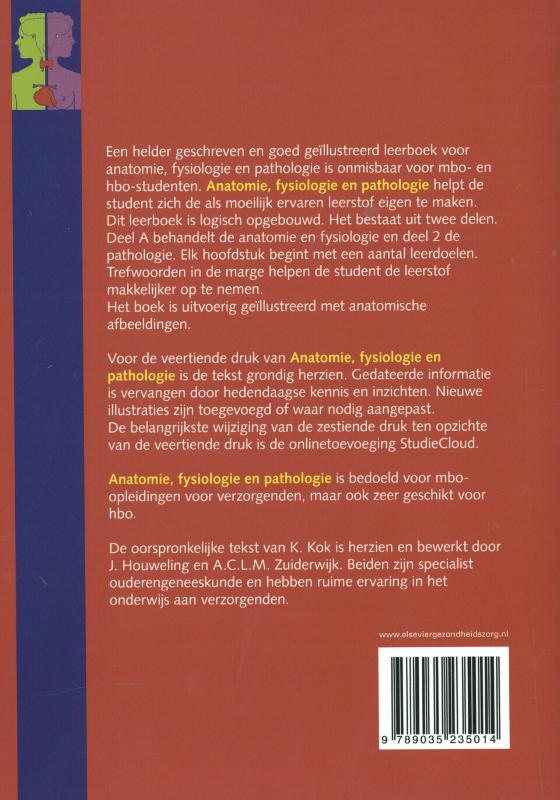 Achterkant van Anatomie, fysiologie en pathologie