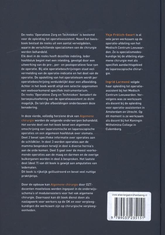 Achterkant van Algemene chirurgie