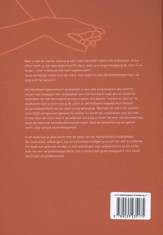 Achterkant van Handboek haptonomisch verplaatsen