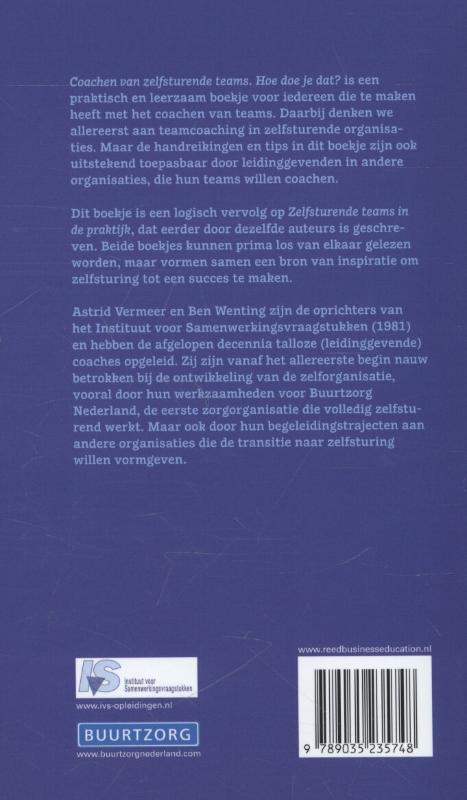 Achterkant van Coachen van zelfsturende teams